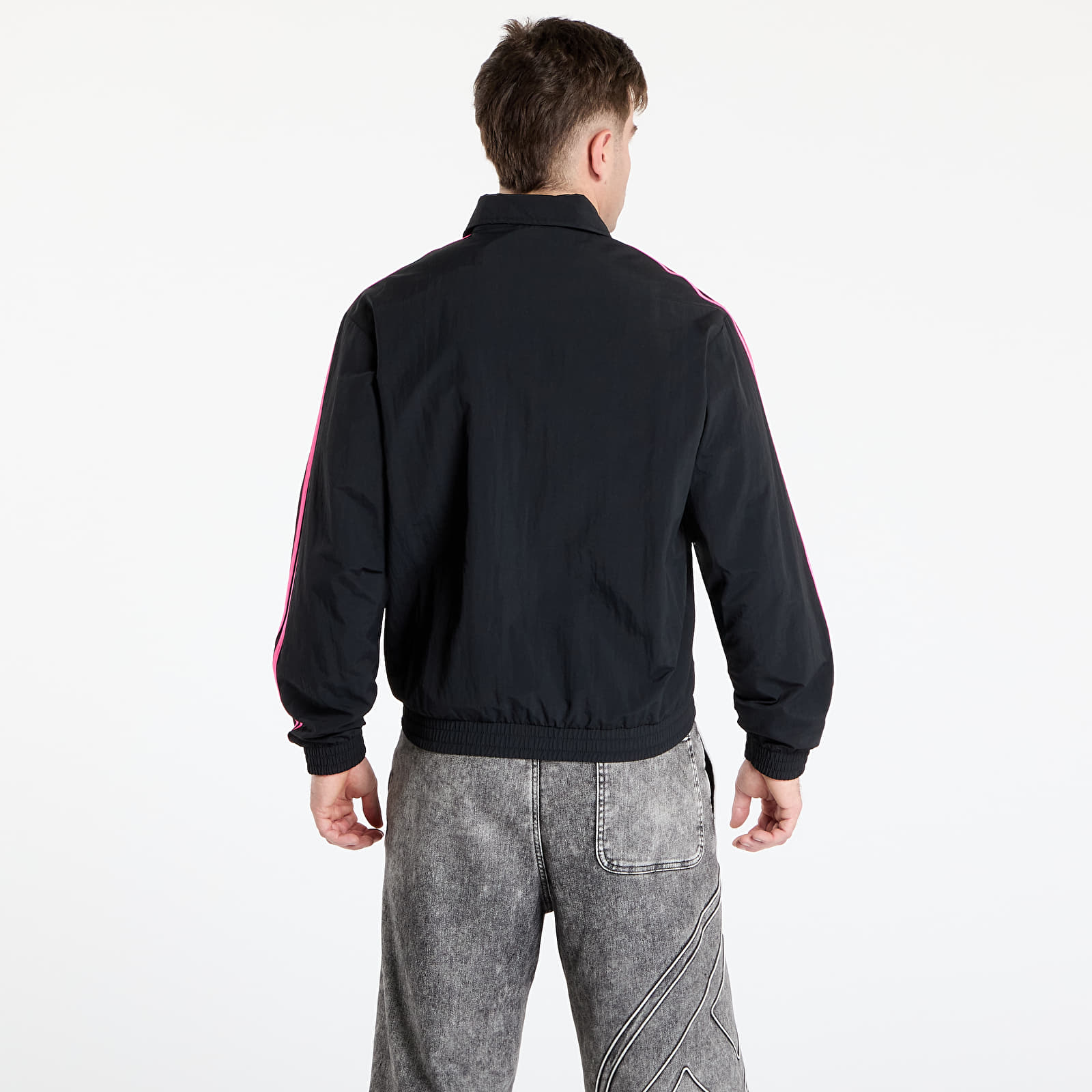 Jackets adidas Adicolor Woven Firebird Track Top Black/ Lucid Pink