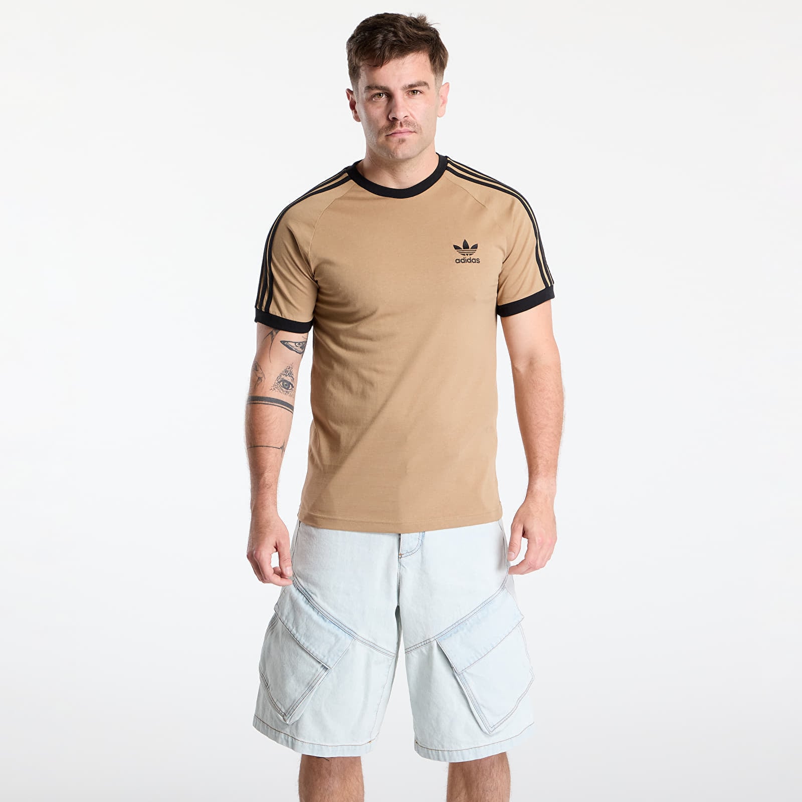 Tricou adidas Adicolor Classics 3-Stripes T-Shirt Cardboard/ Black XL