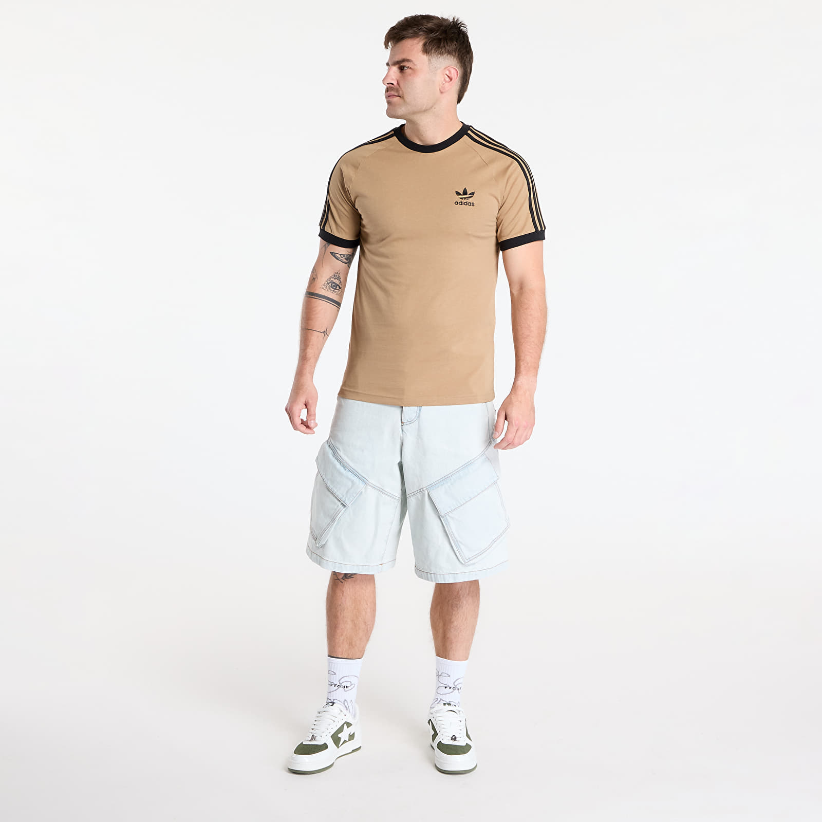 Meeste T-särgid adidas Adicolor Classics 3-Stripes T-Shirt Cardboard/ Black