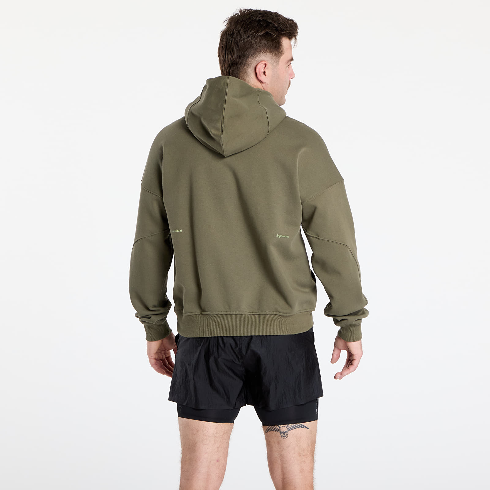 Mikiny adidas Adi365 H.Koumori Running Hoodie Olive Strata