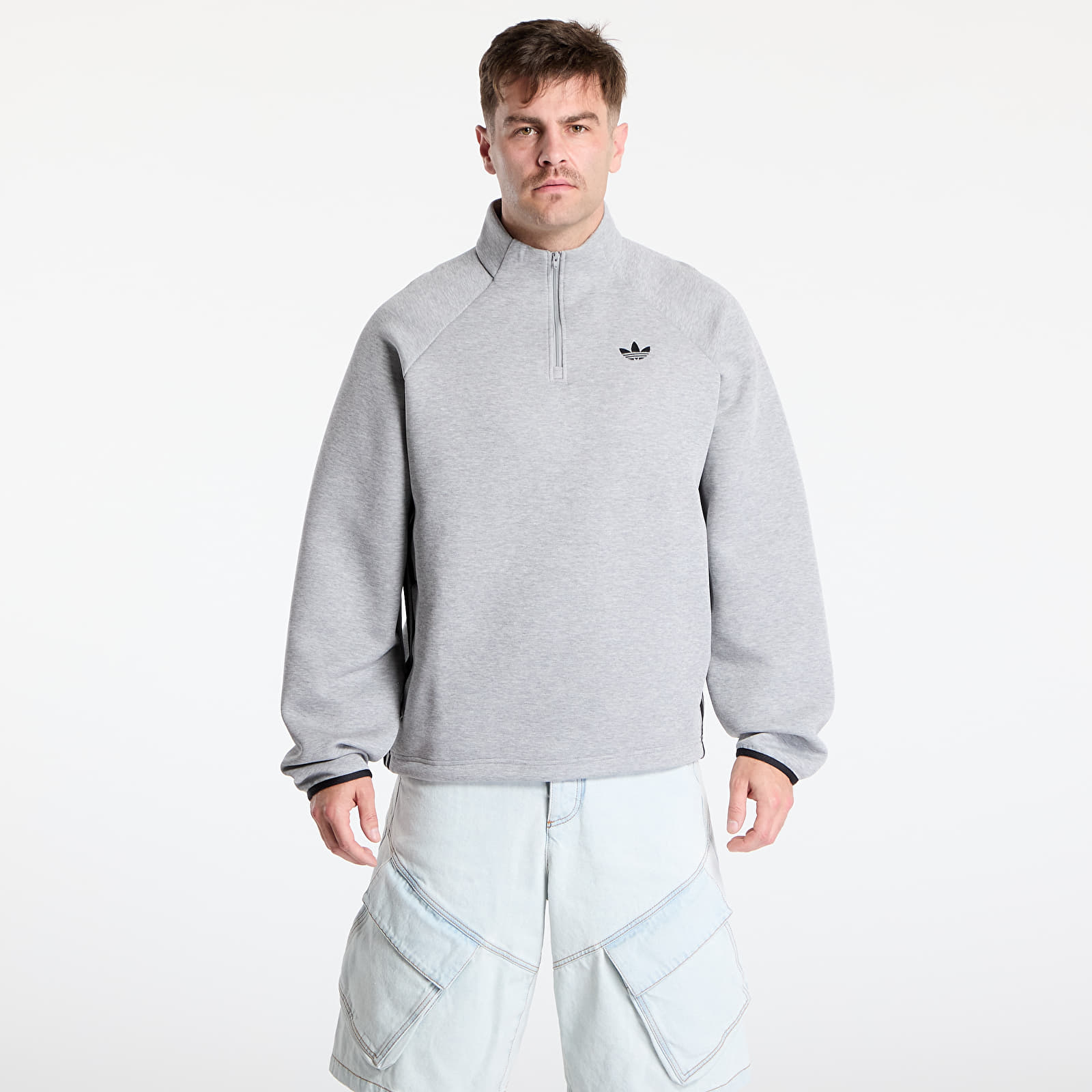 Kapuutsikud ja kampsunid adidas Spacer Drill Track Top Medium Grey Heather