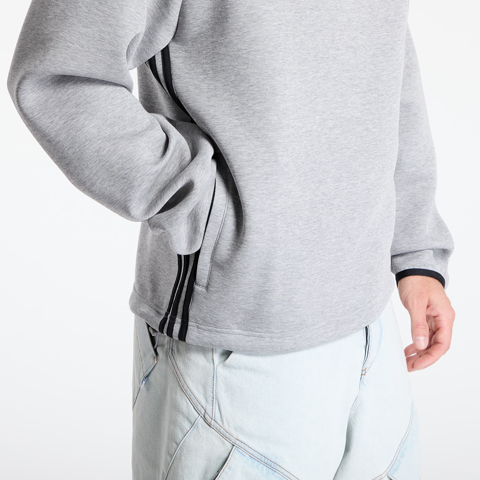 Kapuutsikud ja kampsunid adidas Spacer Drill Track Top Medium Grey Heather