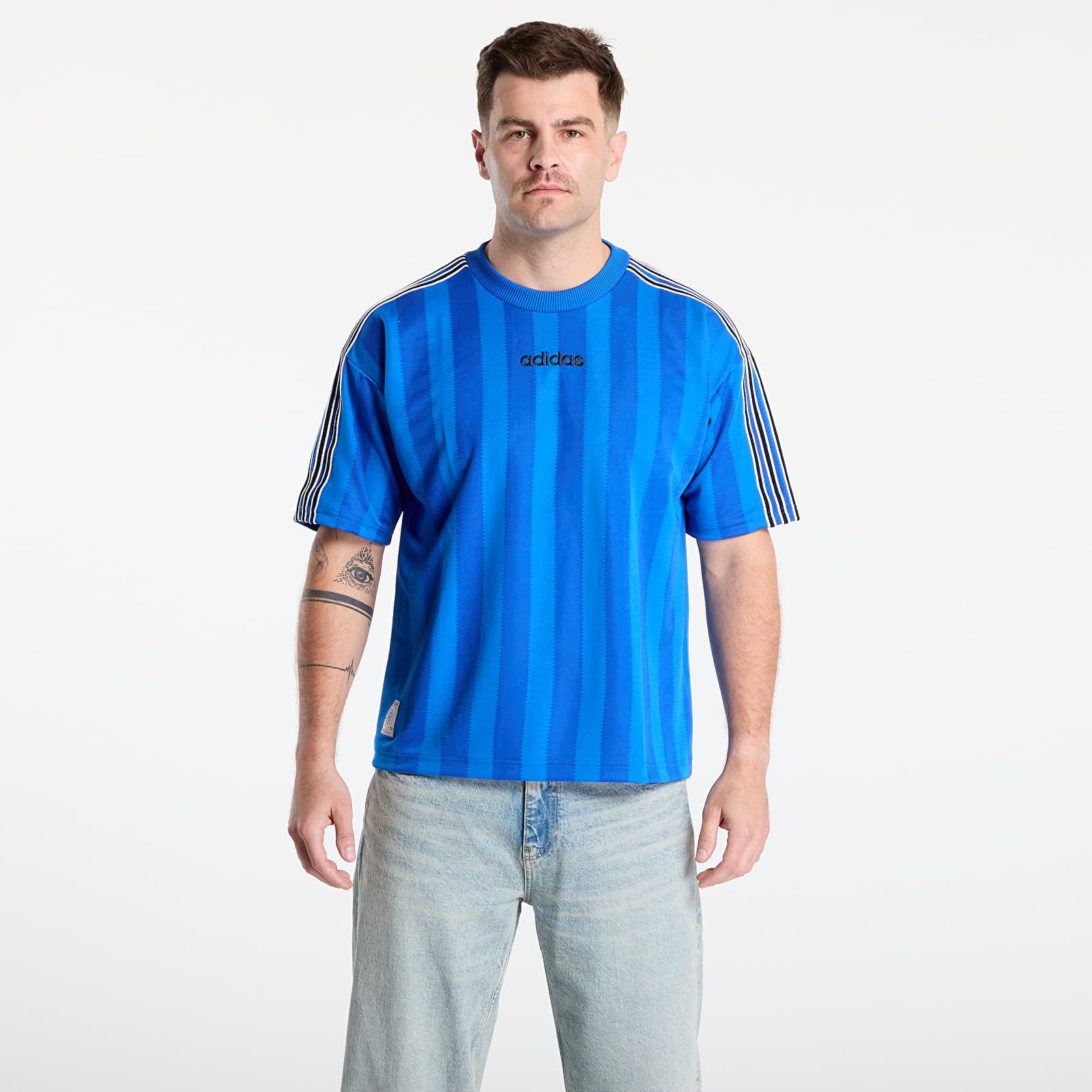 Camisetas adidas 90s Stripe Jersey Blue