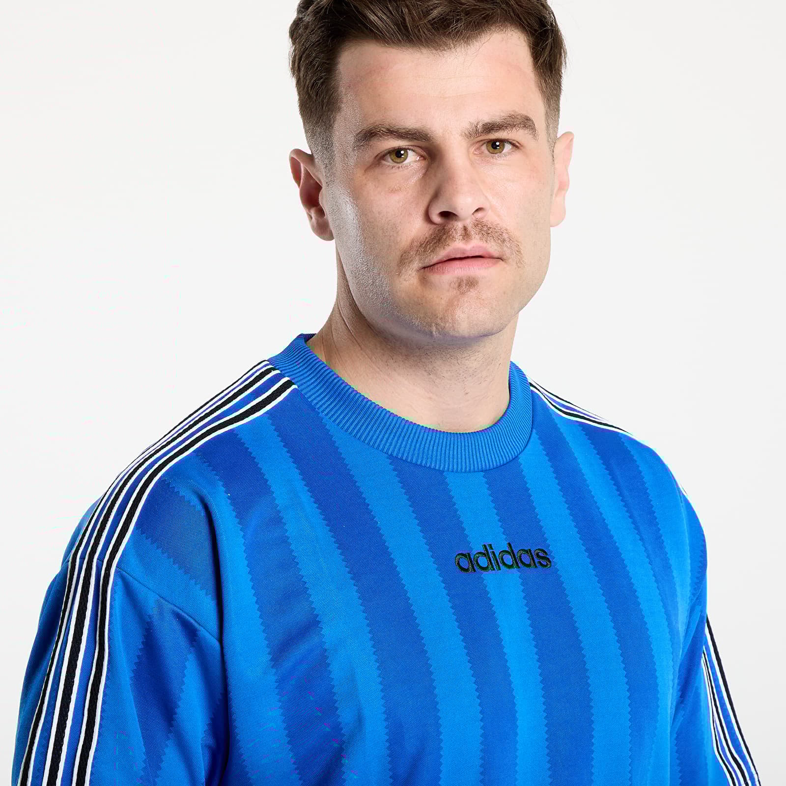 Camisetas adidas 90s Stripe Jersey Blue