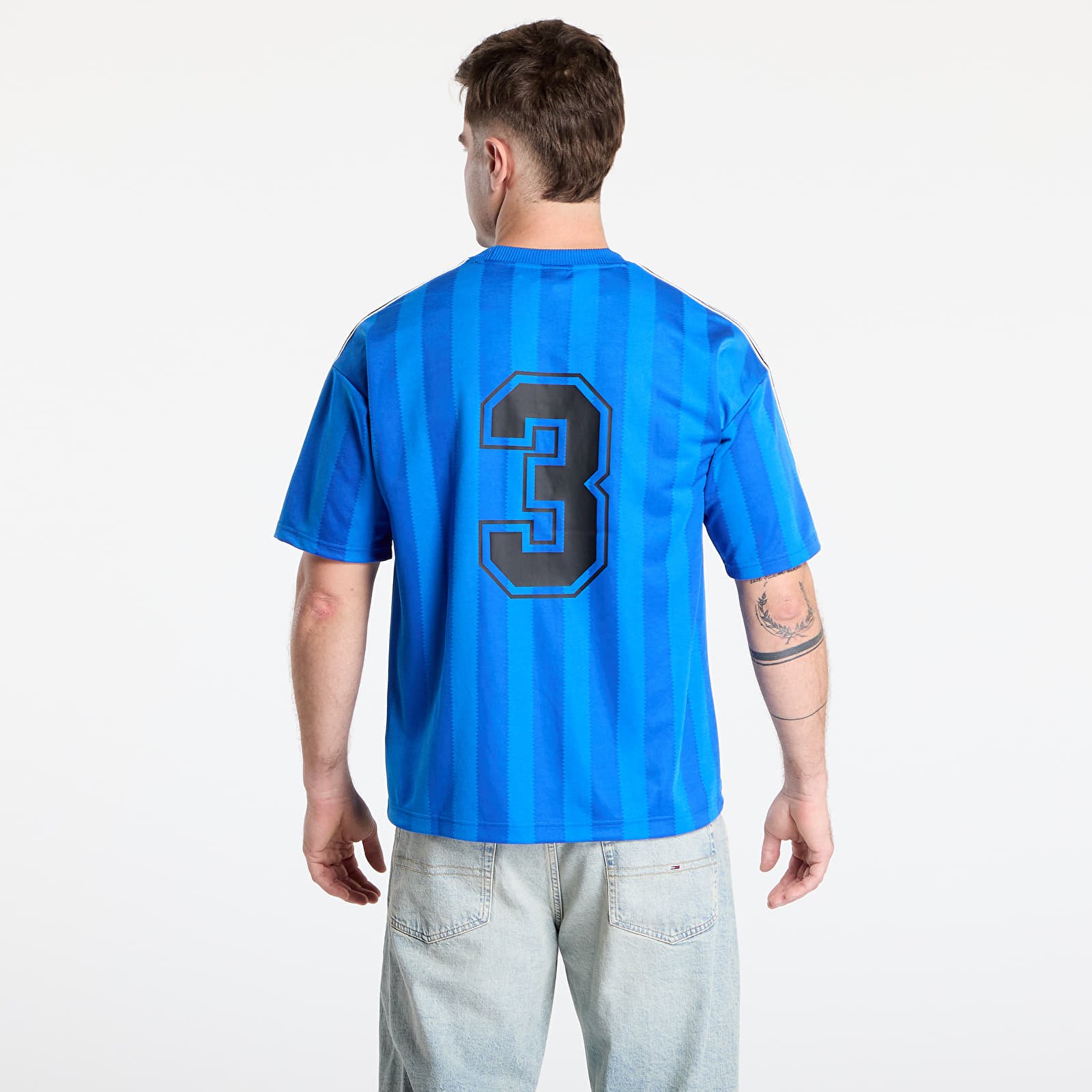 Camisetas adidas 90s Stripe Jersey Blue