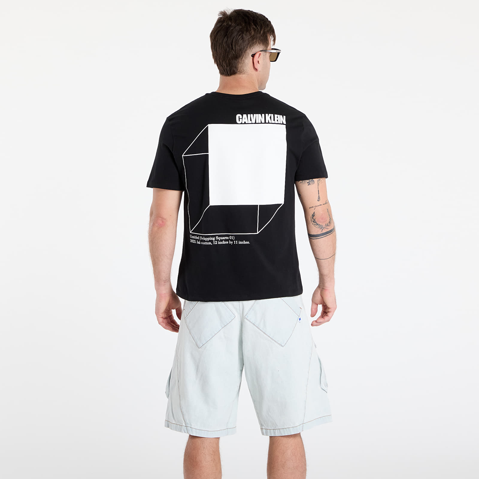 T-shirts Calvin Klein Jeans Ss 20S Calvin Line 3 Tee Black