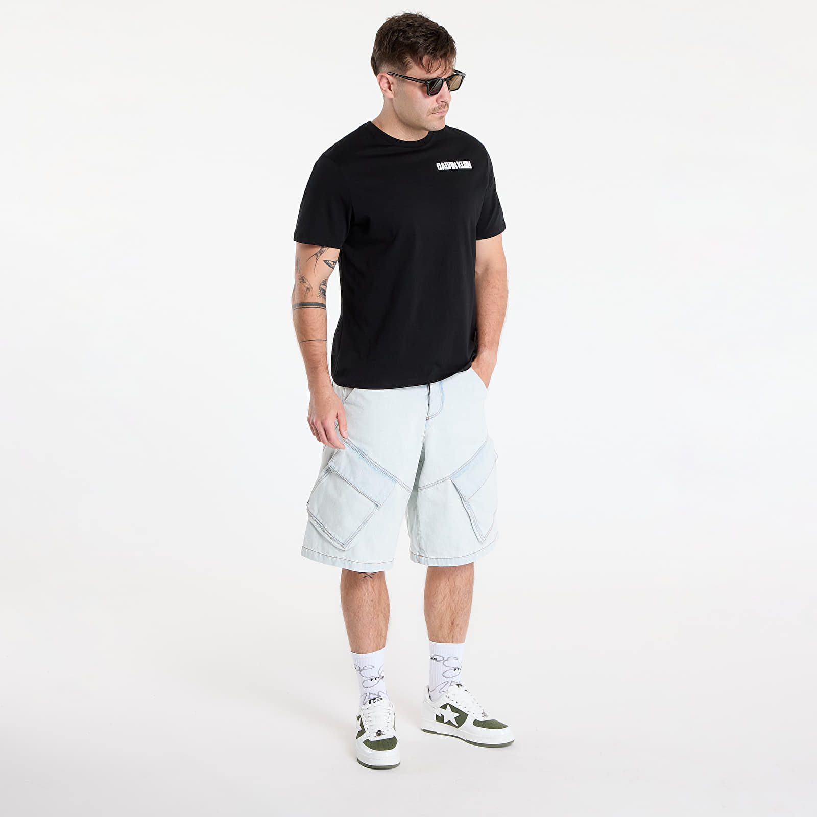 T-shirts Calvin Klein Jeans Ss 20S Calvin Line 3 Tee Black