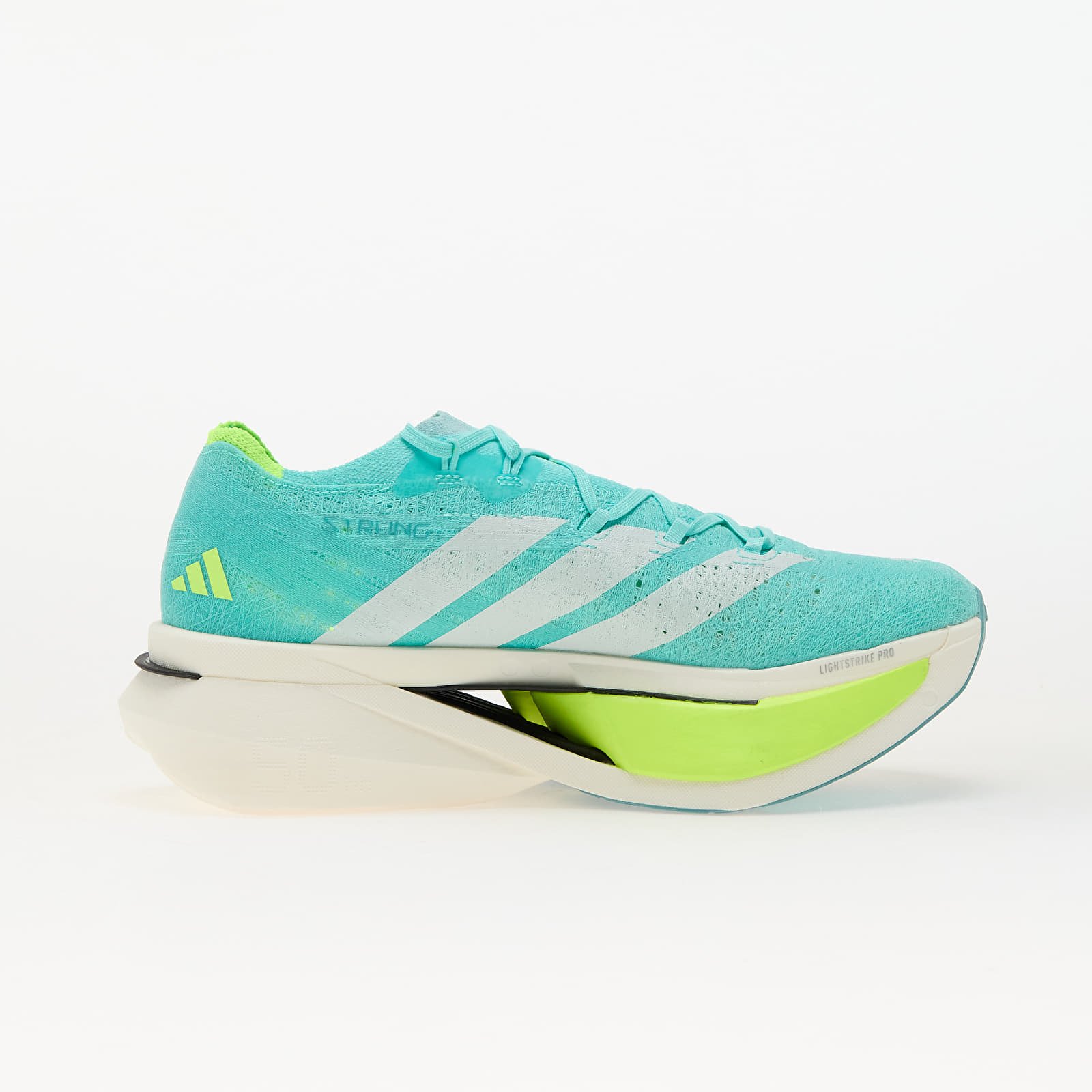 Meeste kingad adidas Adizero Prime X3 STRUNG Running Flash Aqua/ Zero Met./ Lucid Lemon
