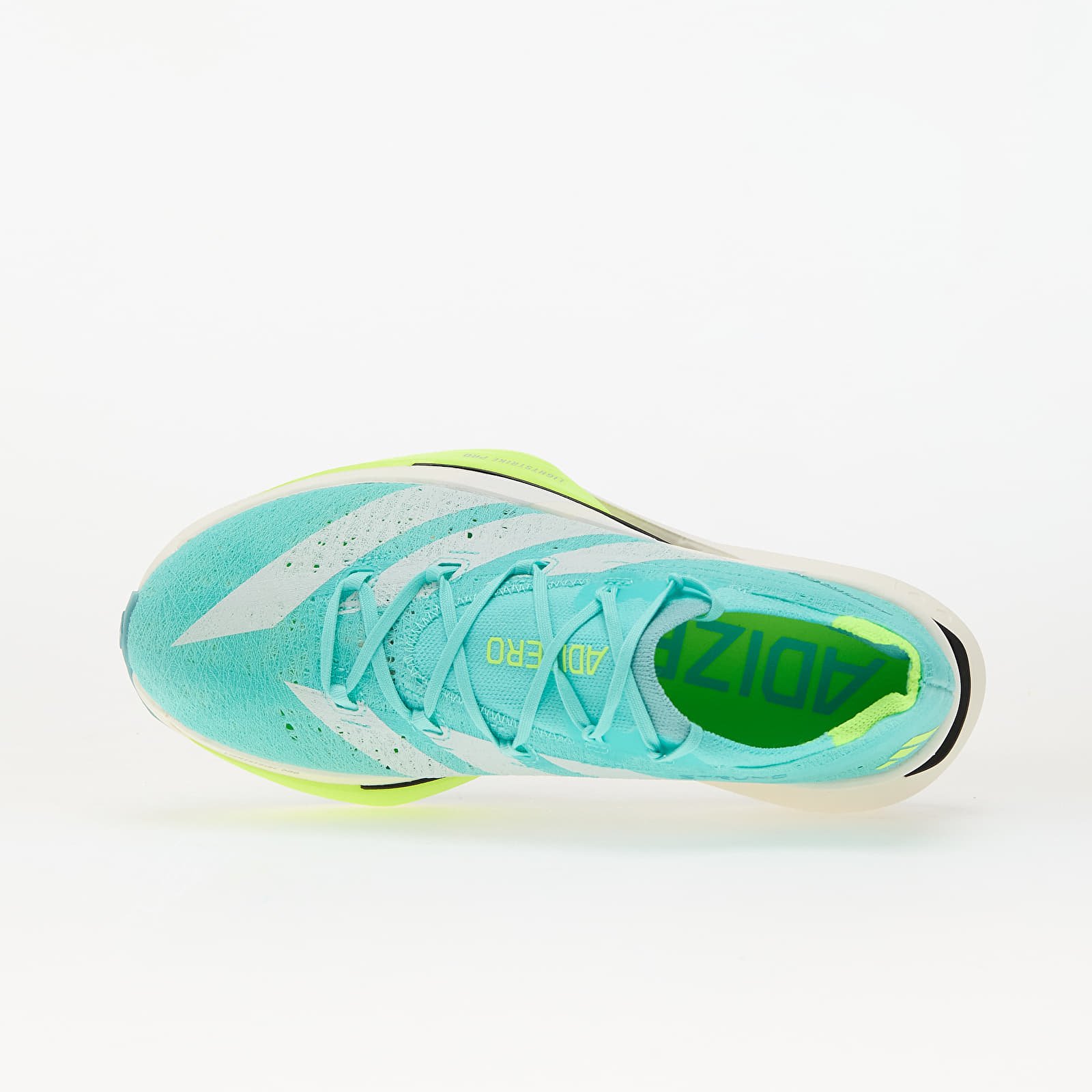 Meeste kingad adidas Adizero Prime X3 STRUNG Running Flash Aqua/ Zero Met./ Lucid Lemon