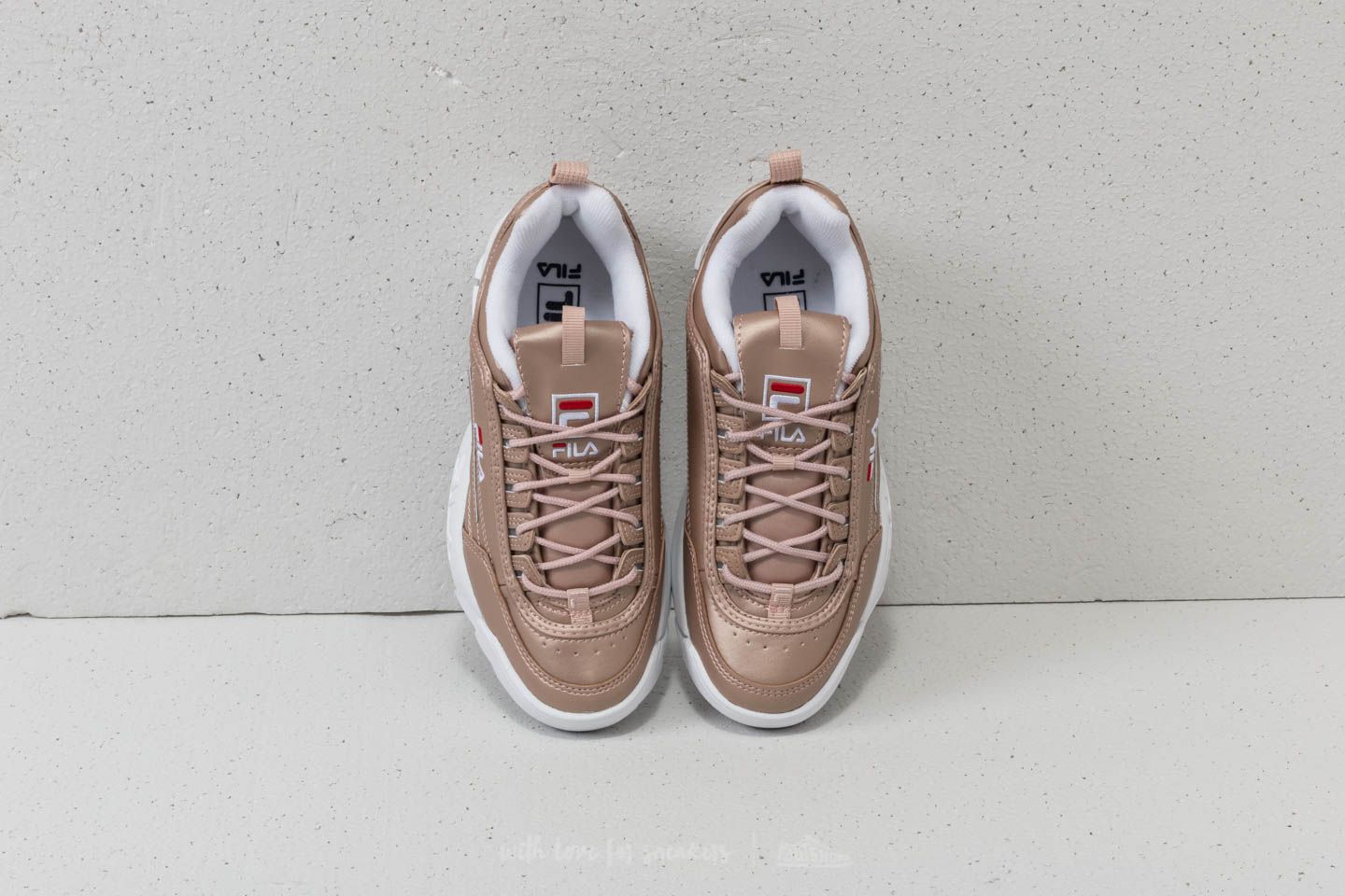 Fila disruptor m top low wmn rose gold