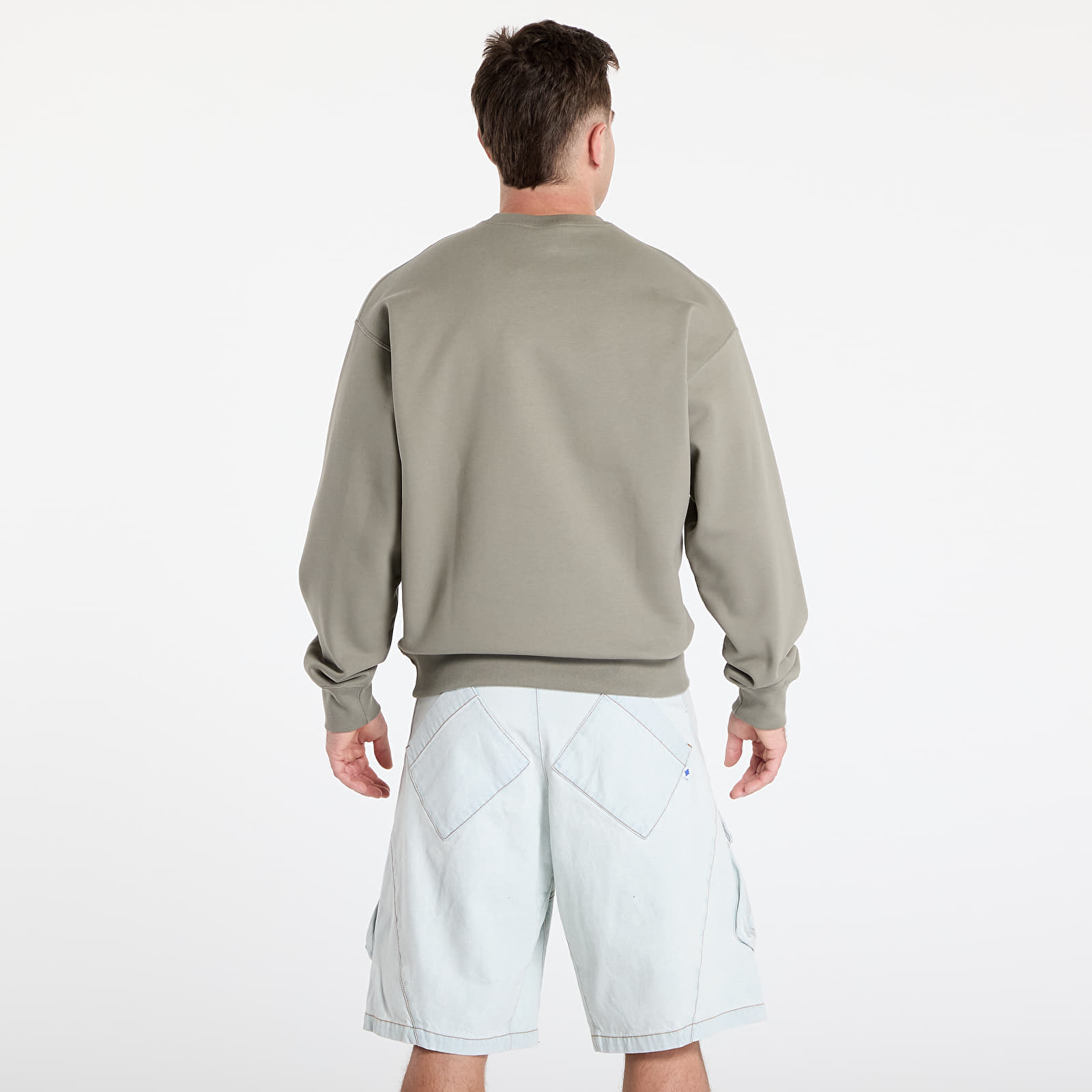 Sweatjacken und Sweatshirts Nike Solo Swoosh Men's Fleece Crew Light Army/ White