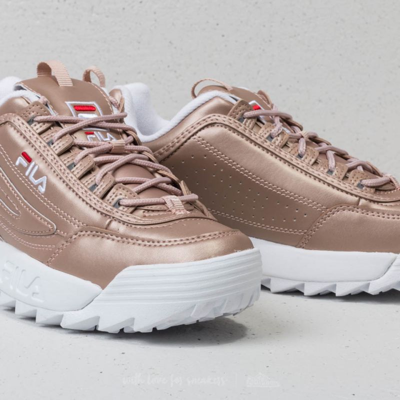 casual sneakers fila disruptor rose velour