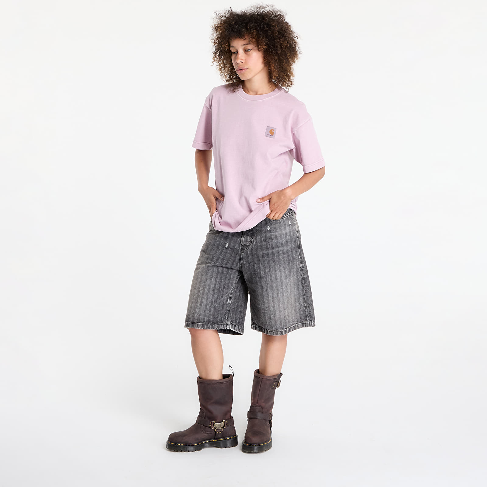 Camisetas Carhartt WIP S/S Nelson T-Shirt UNISEX Hortensia