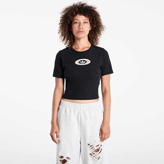 Majica adidas Originals Campus 2000 Back Cut Out Rib T-Shirt Black