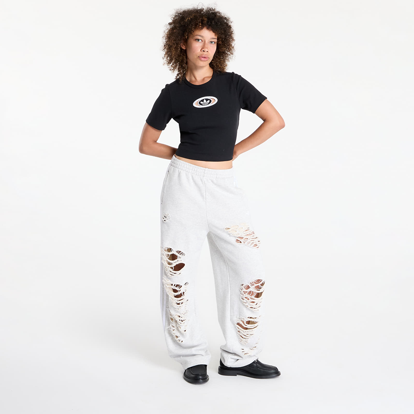Trička adidas Originals Campus 2000 Back Cut Out Rib T-Shirt Black
