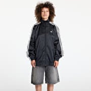 adidas Originals Satin Firebird Track Top Ruffle 3-Stripes Black