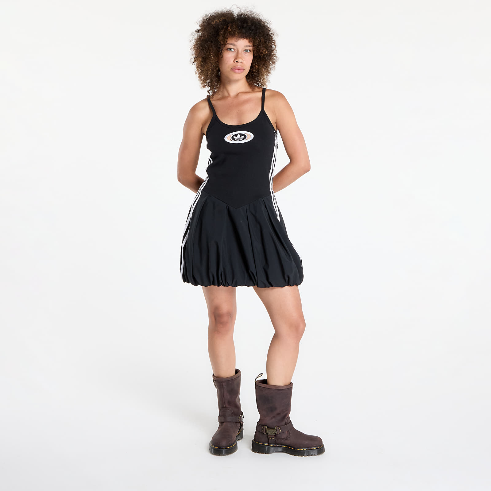 Šaty adidas Originals Campus 2000 Balloon Dress Black