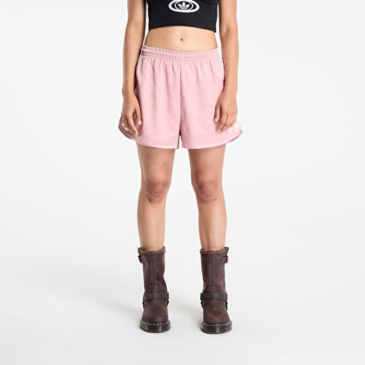 Kratke hlače adidas Originals Satin Shorts Ruffle 3-Stripes Wonder Mauve