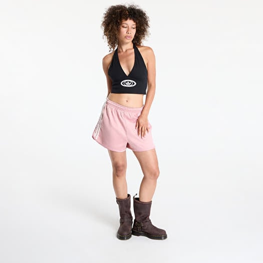 Shorts adidas Originals Satin Shorts Ruffle 3-Stripes Wonder Mauve