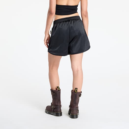 Shorts adidas Originals Satin Shorts Ruffle 3-Stripes Black
