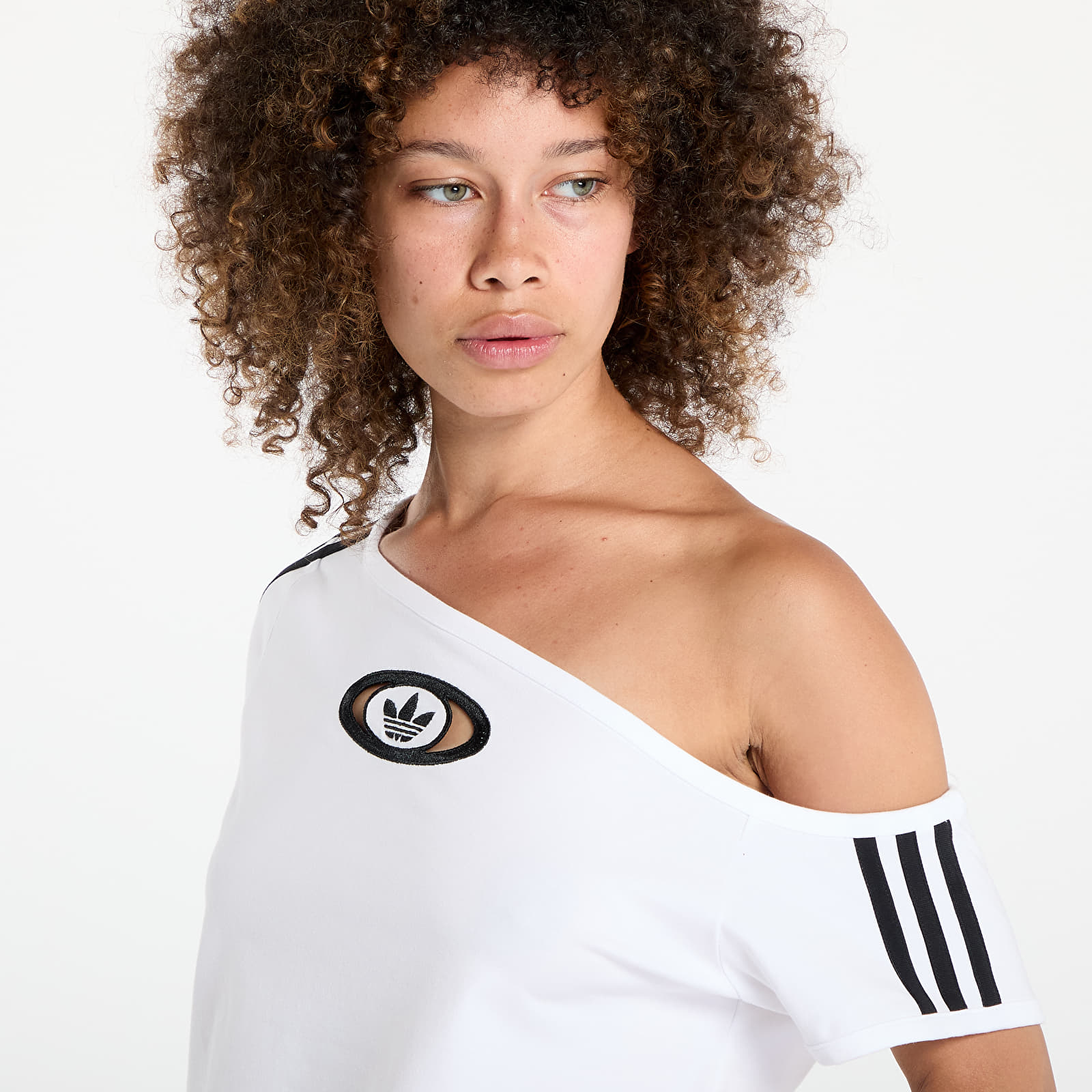 Koszulki adidas Originals Campus 2000 Off Shoulder T-Shirt White