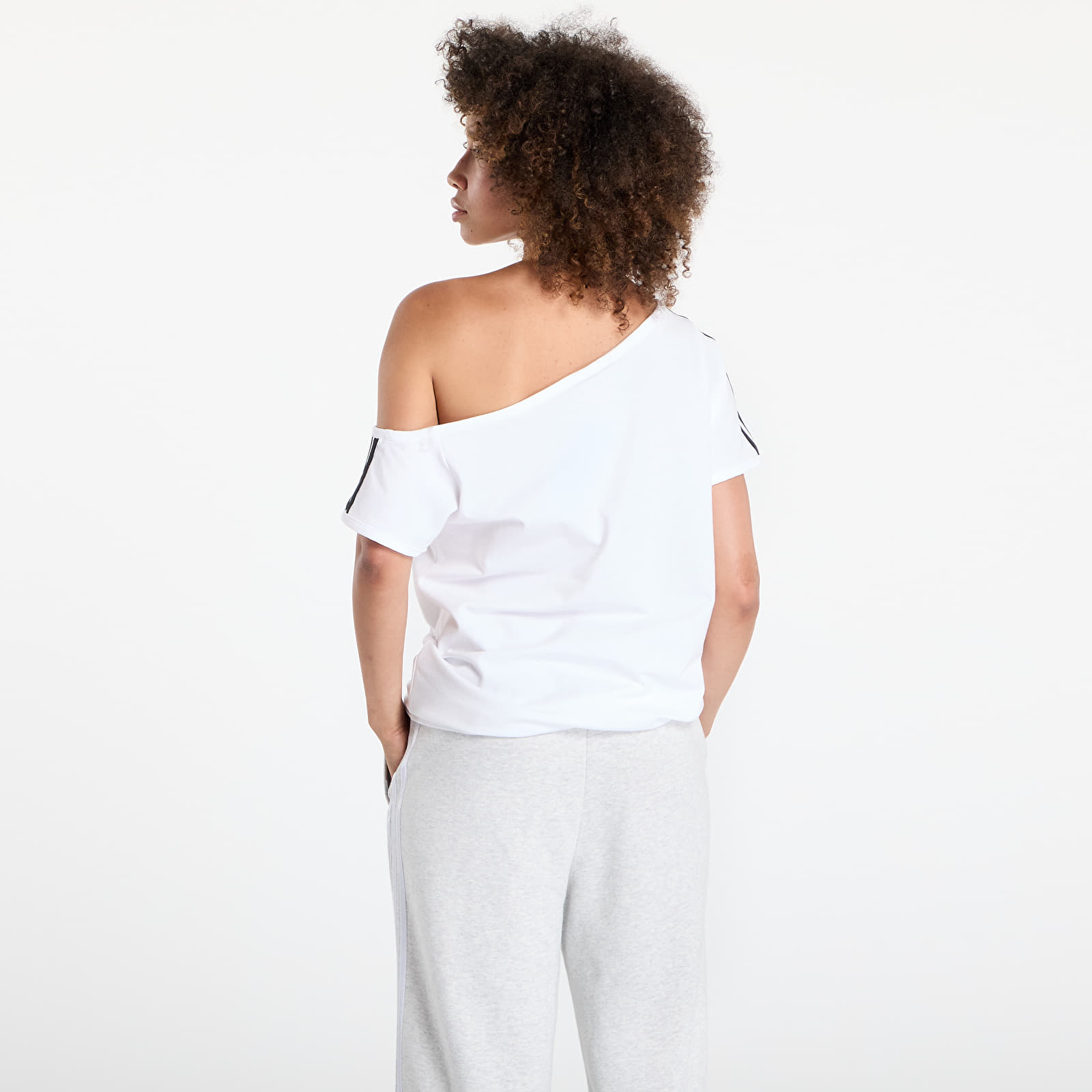 Koszulki adidas Originals Campus 2000 Off Shoulder T-Shirt White