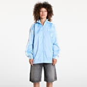 adidas Originals Satin Firebird Track Top Ruffle 3-Stripes Clear Sky