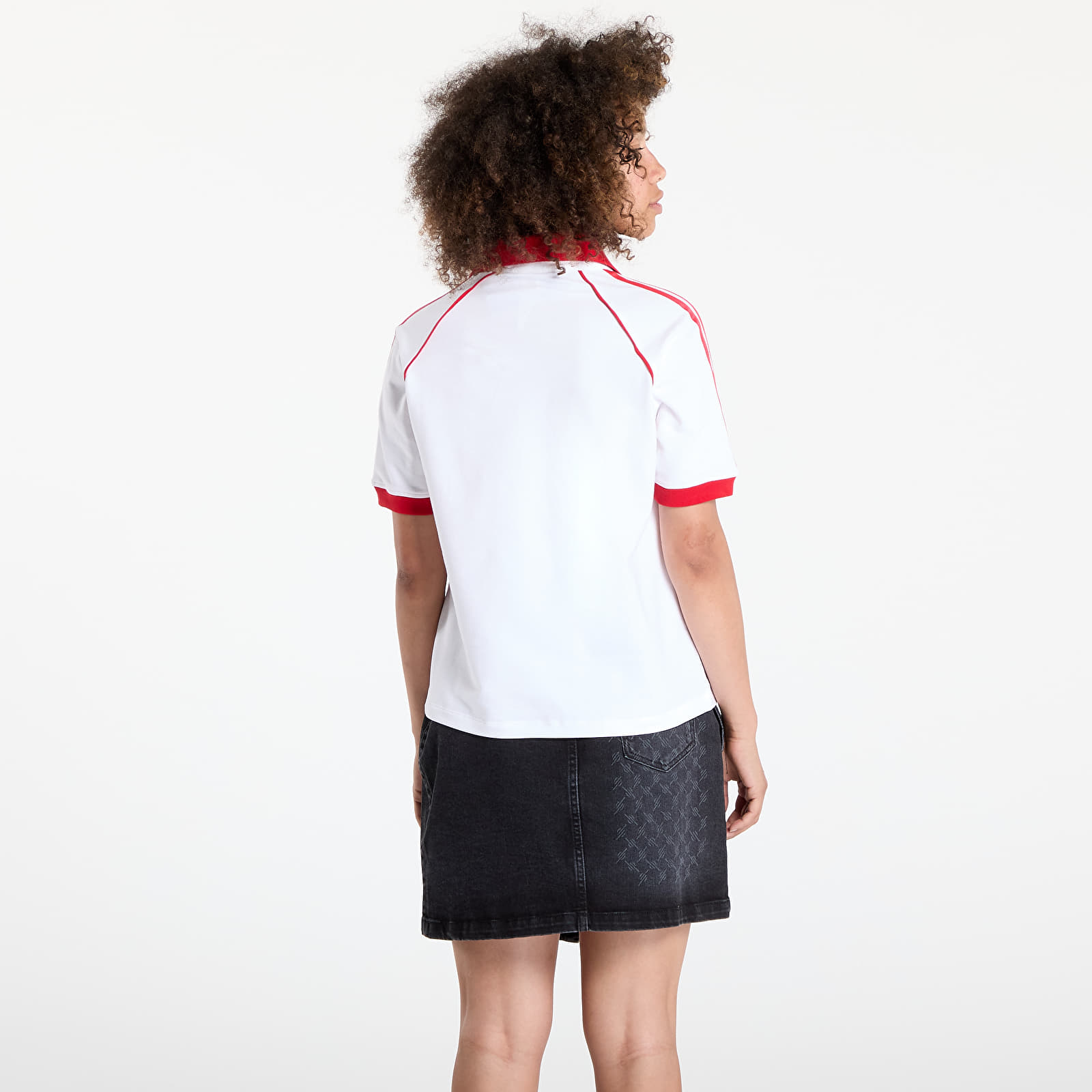 Trička adidas SST Adicolor Short Sleeve Polo White/ Better Scarlet