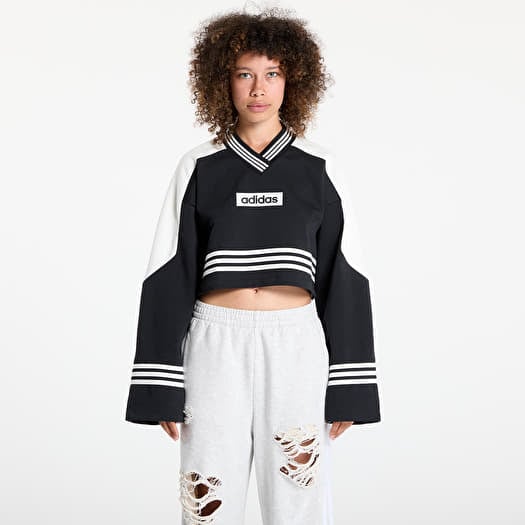 adidas Blocking Crewneck Sweatshirt Black/ Off White