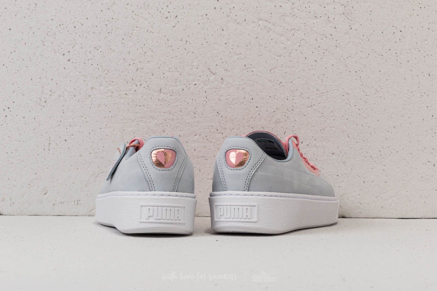 Women s shoes Puma Basket Platform Val Wn s FM Grey Dawn Footshop