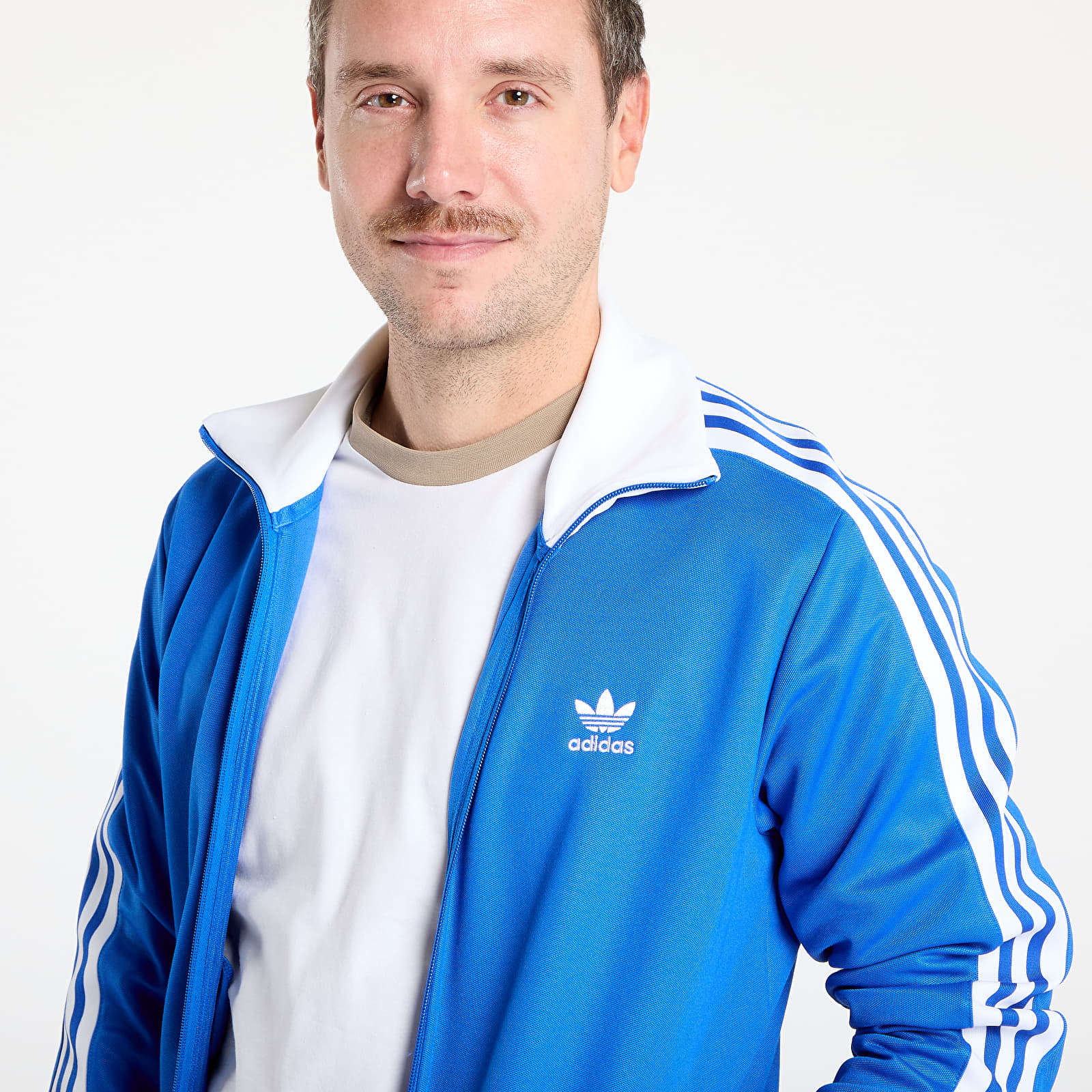Meeste jakid adidas Adicolor Classics Beckenbauer Track Top Blue/ White