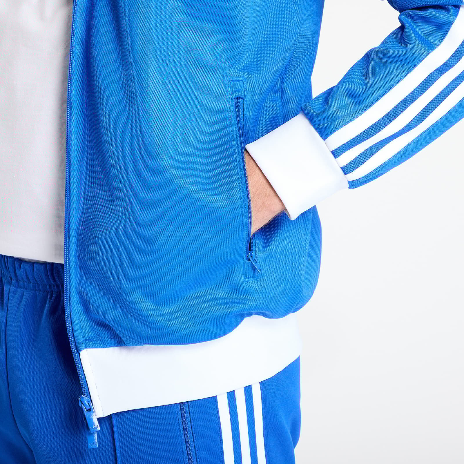 Meeste jakid adidas Adicolor Classics Beckenbauer Track Top Blue/ White