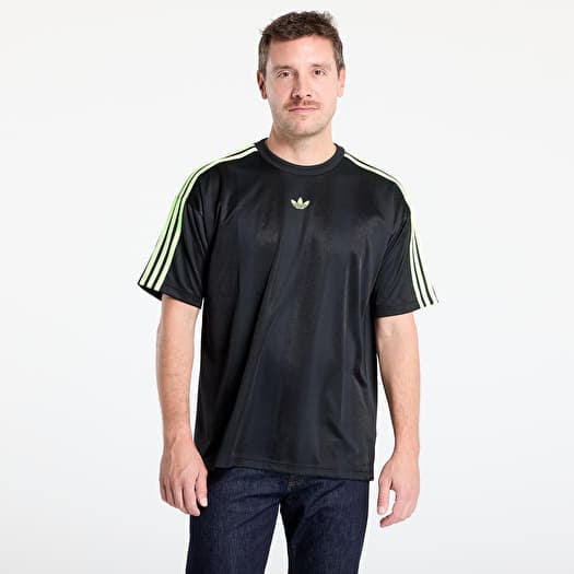 Tričko adidas Adicolor Jacquard Jersey Black / Signal Green