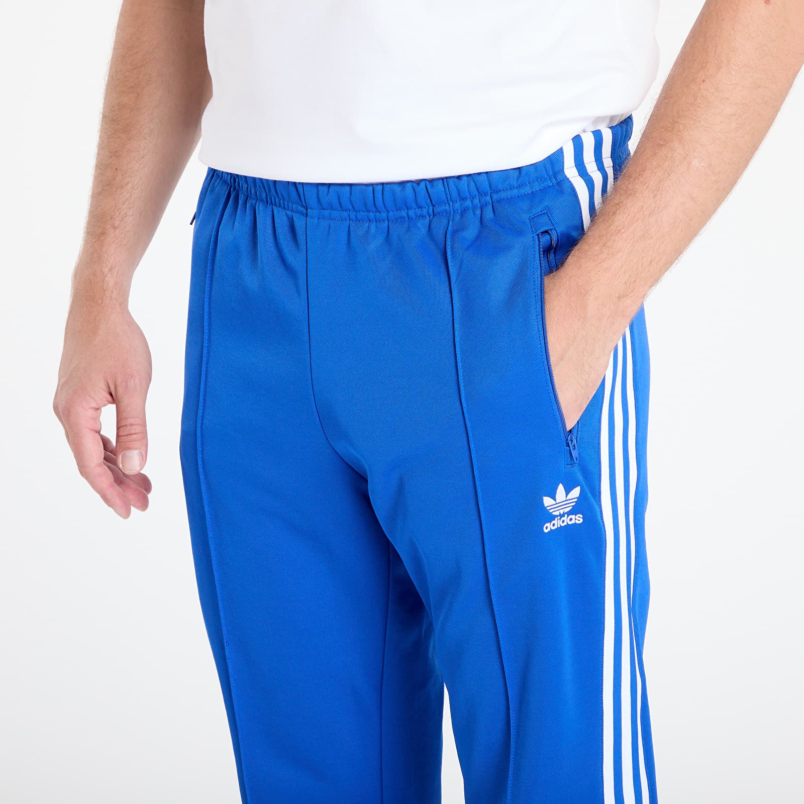 Jogginghosen für Männer adidas Adicolor Classics Beckenbauer Track Pants Blue/ White
