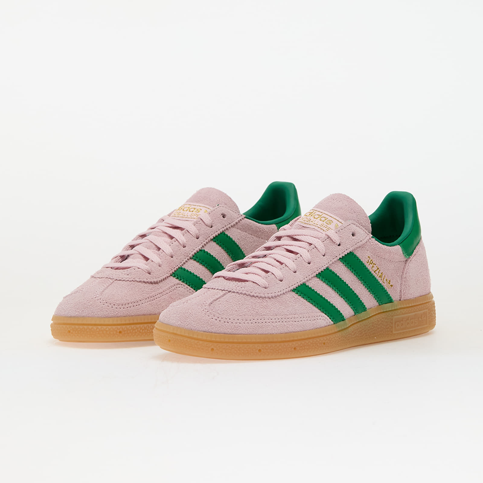 Dámské tenisky a boty adidas Handball Spezial W Clear Pink/ Green/ Gold Metallic