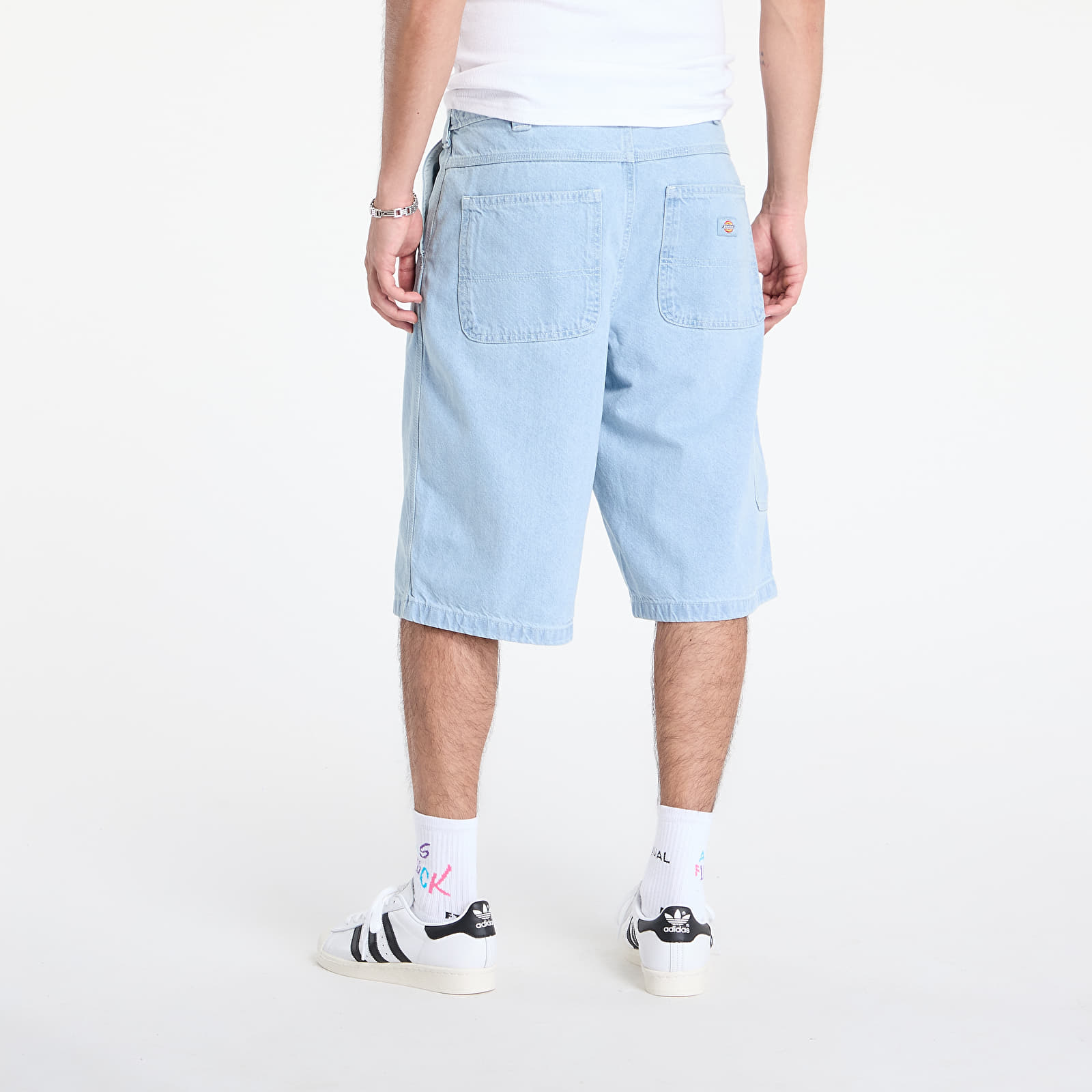 Szorty Dickies Madison Denim Short Vintage Aged Blue