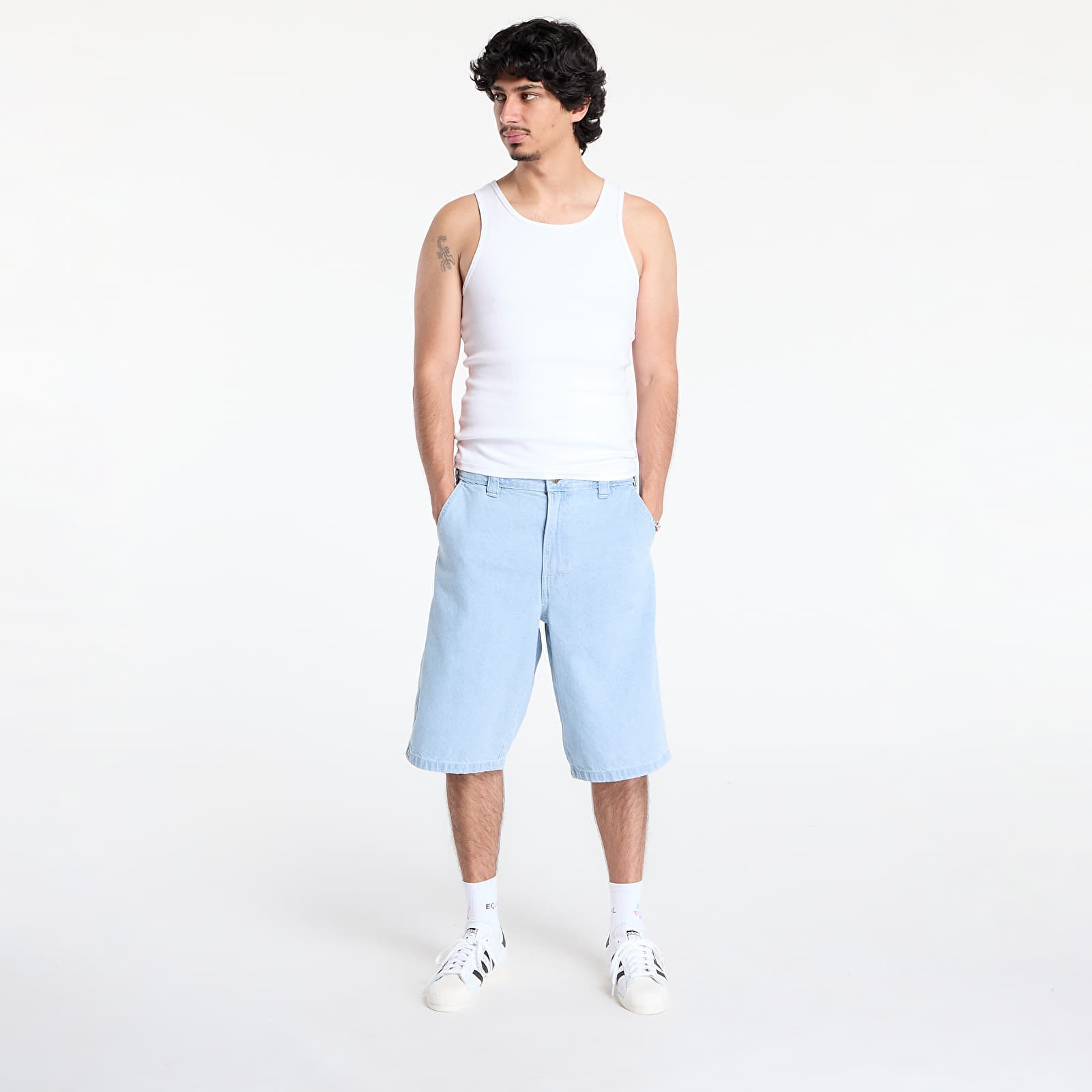 Szorty Dickies Madison Denim Short Vintage Aged Blue