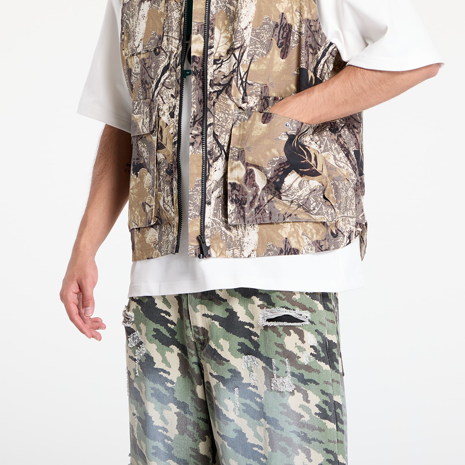 Męskie kamizelki adidas Originals Camo Vest AOP Camo
