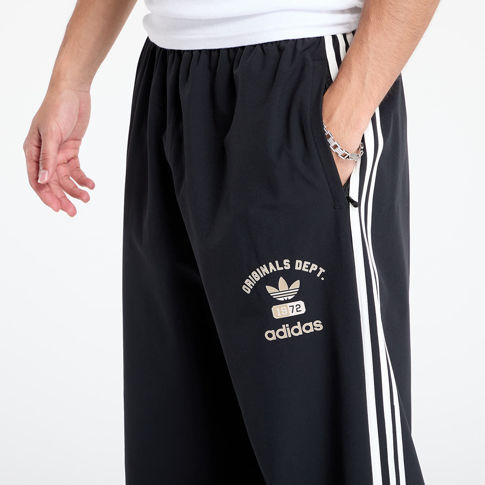 Pants adidas Originals Dept. Woven Firebird Track Pant Black