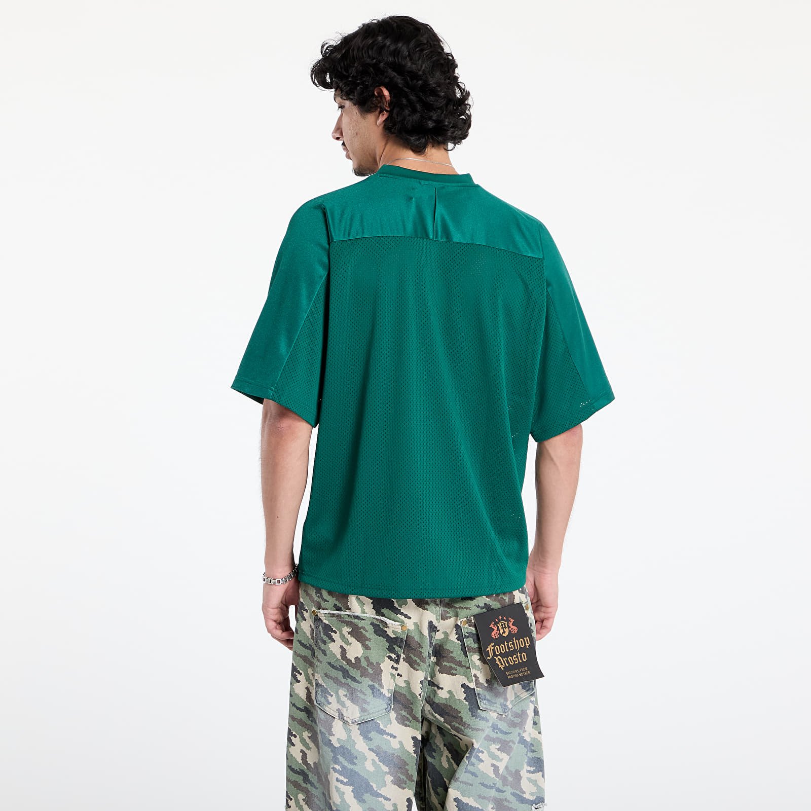 Koszulki adidas Originals Dept. Graphic Mesh Jersey Collegiate Green