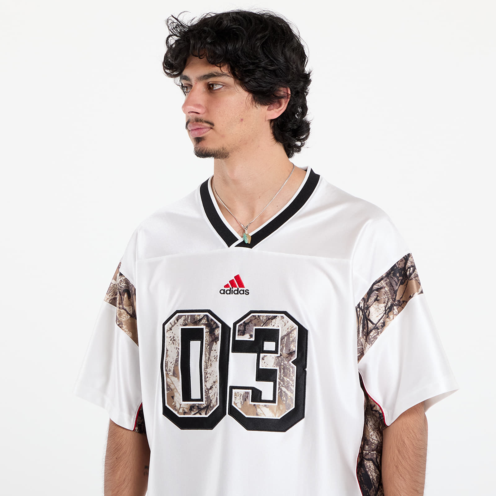 Koszulki adidas Originals Camo Football Jersey Core White