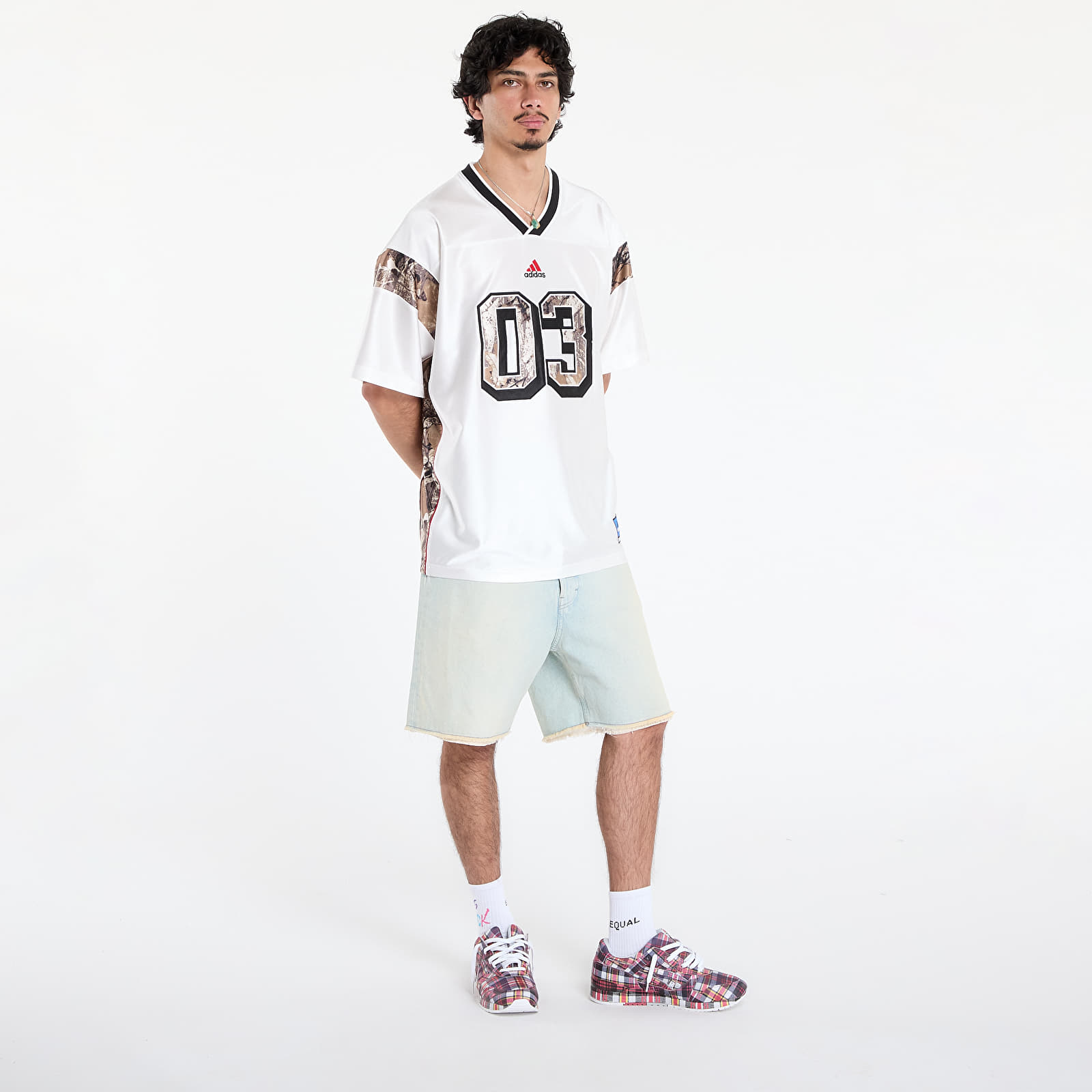 Koszulki adidas Originals Camo Football Jersey Core White