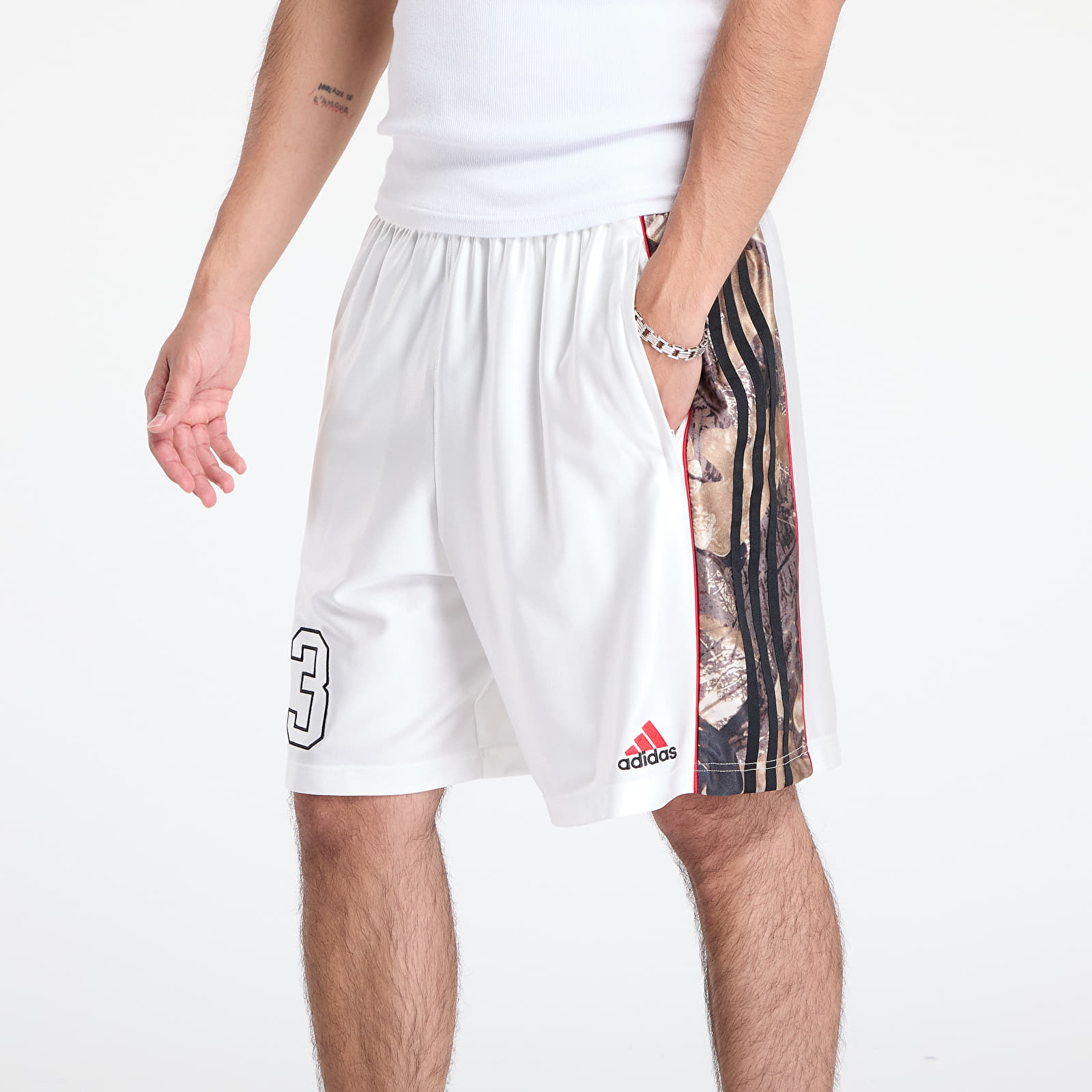 Szorty adidas Originals Camo Short Core White