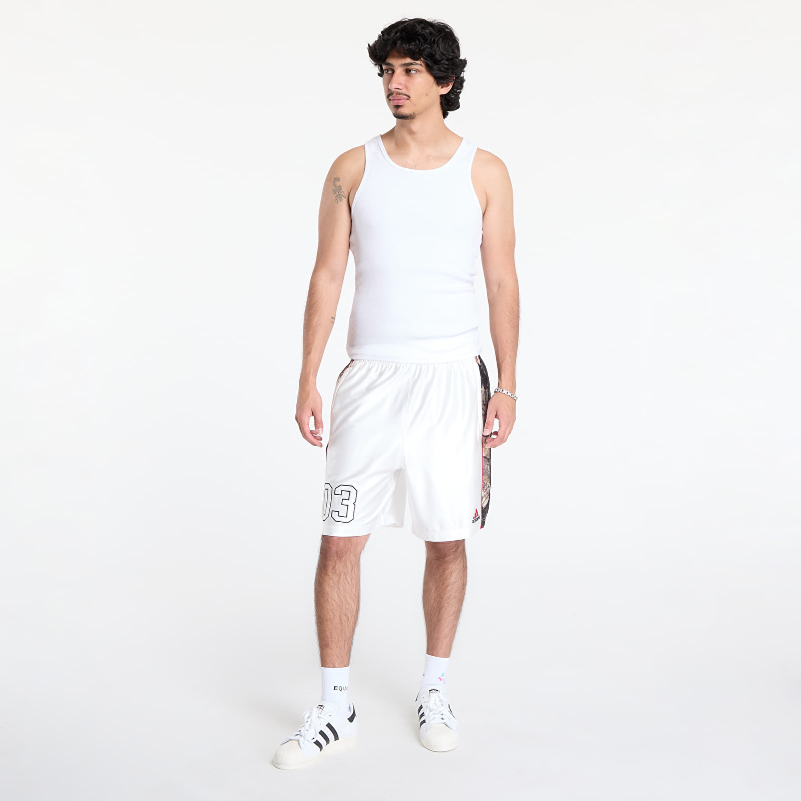 Szorty adidas Originals Camo Short Core White