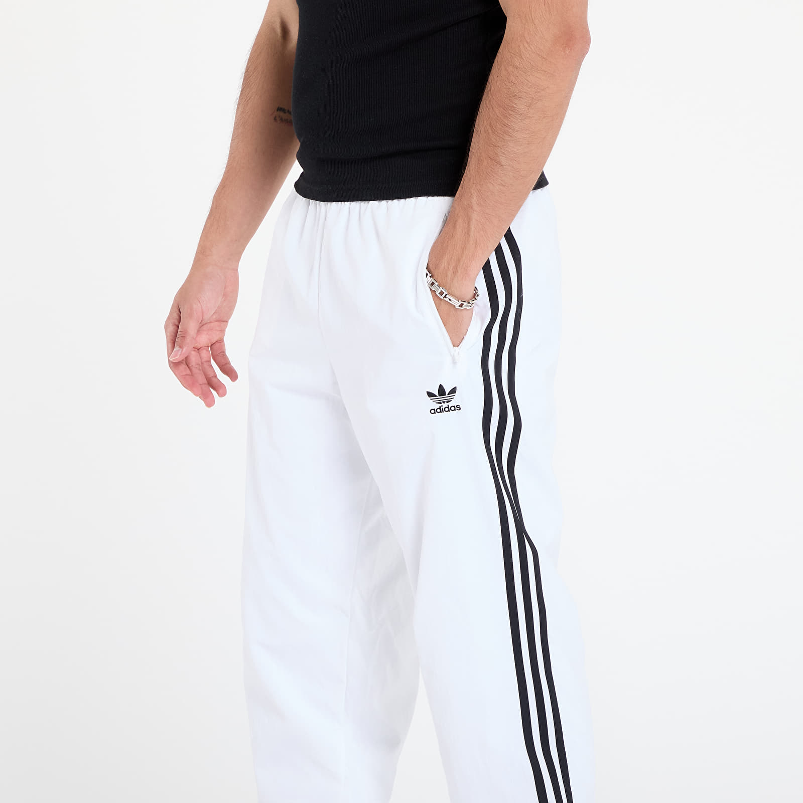 Pants adidas Adicolor Woven Firebird Track Tracksuit Bottoms White/ Black