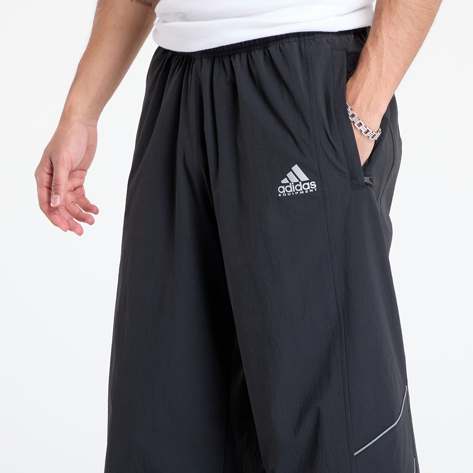 Spodnie adidas Equipment Football Track Tracksuit Bottoms Black