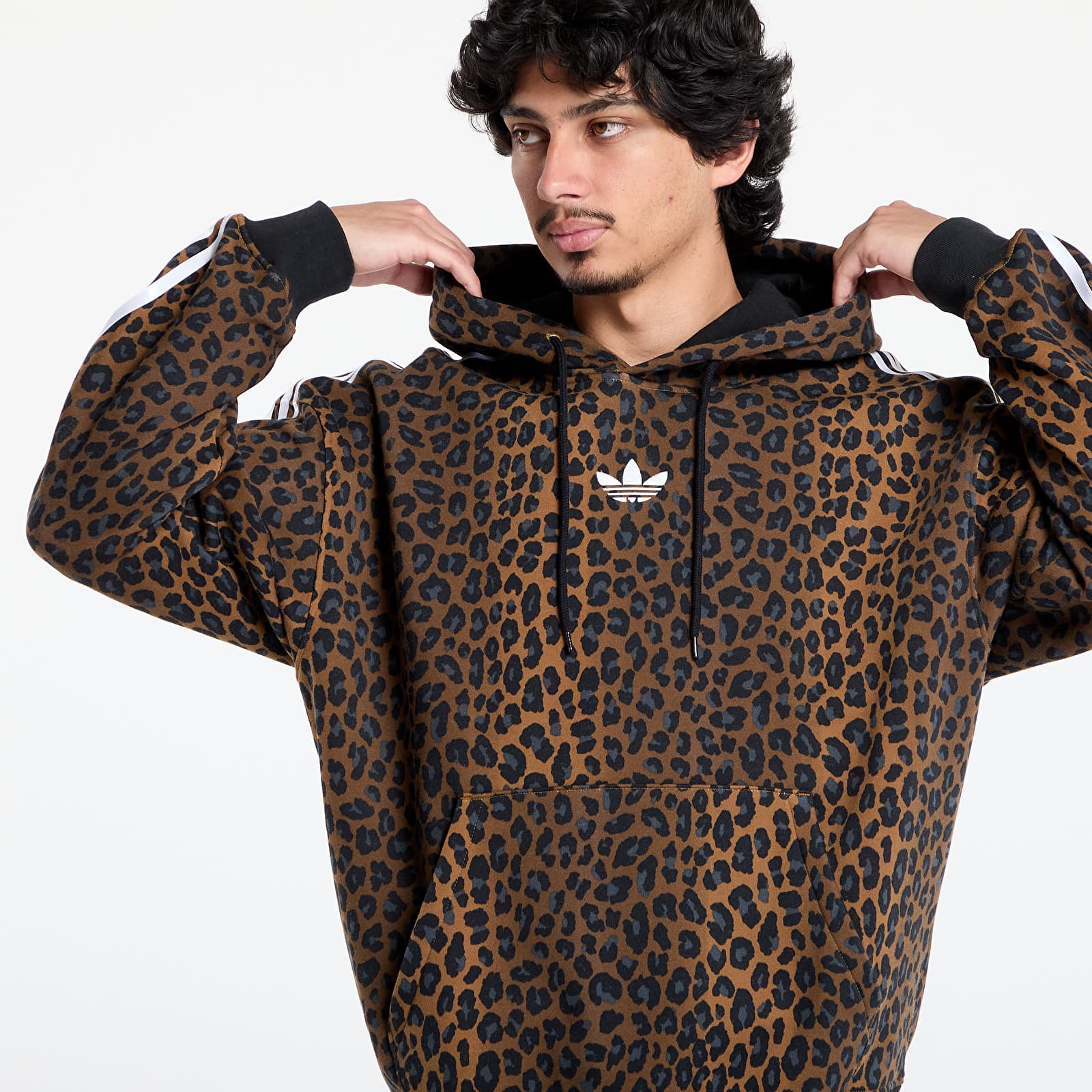 Hoodies and sweatshirts  adidas Graphic Lo Hoodie Brown Strata
