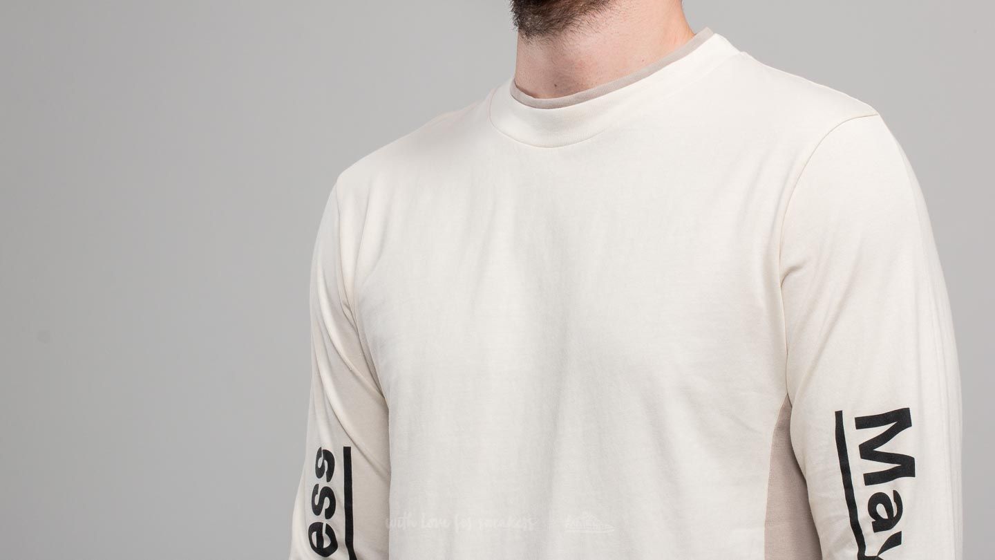 Koszulki Champion x WOOD WOOD Longsleeve Crewneck T-Shirt Off White