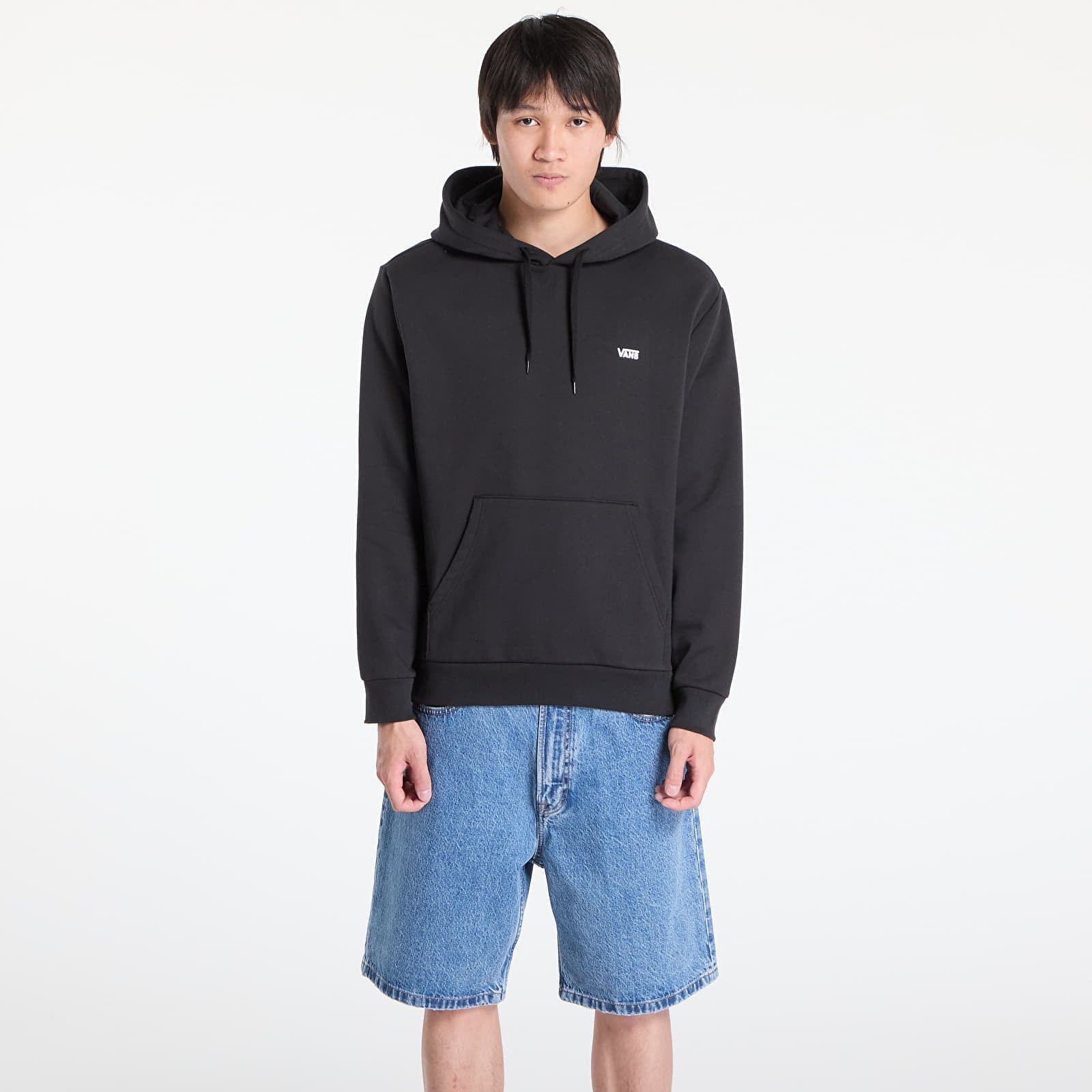 Sweatshirt Vans Left Chest Pull Over Hoodie Black M