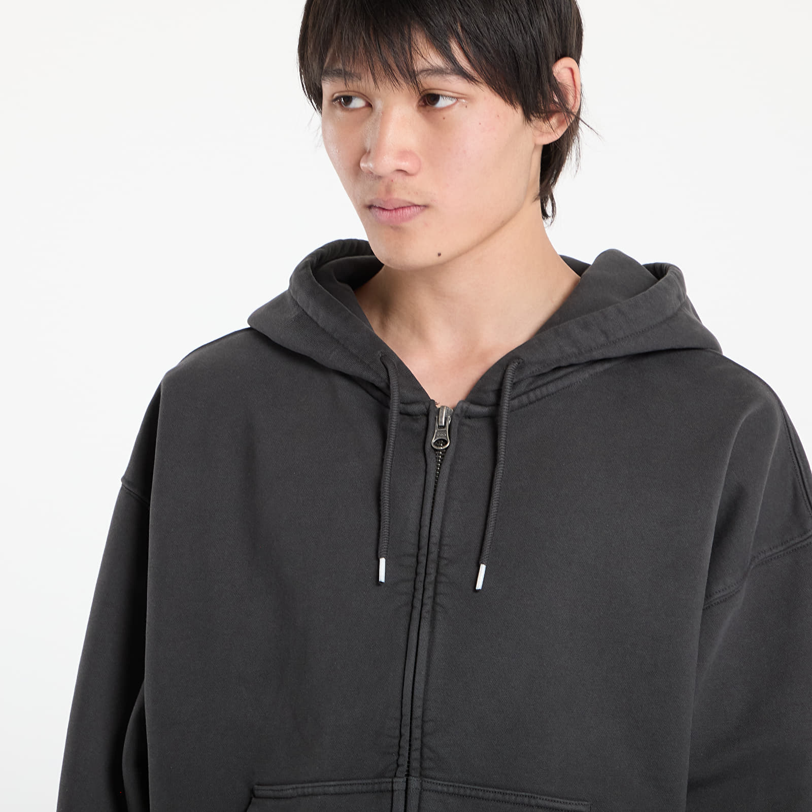 Men's hoodies Vans LX Zip Hoodie Faded Black